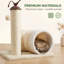 Centre d'activité d'intérieur pour arbre à chat avec poteau à griffes en sisal et jouets à pompons suspendus pour chat