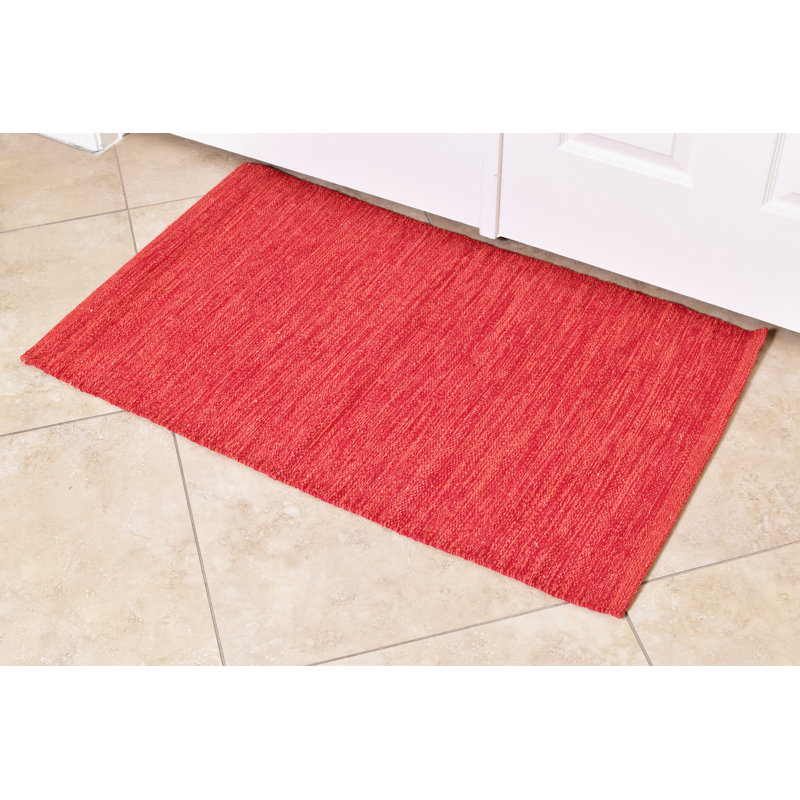 Quesenberry Indoor Doormat, Red