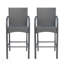 Chaise de bar Cascada KD, design contemporain avec osier durable et structure en métal robuste pour l'extérieur-1899285244