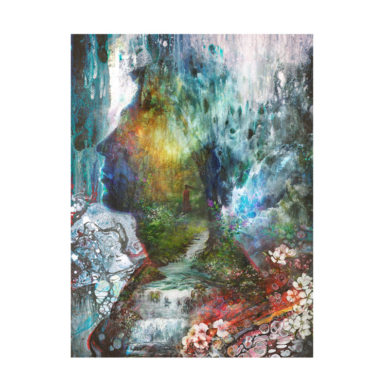 Art sur toile Barrett Biggers Forest Flow, H 14 po x l 19 po
