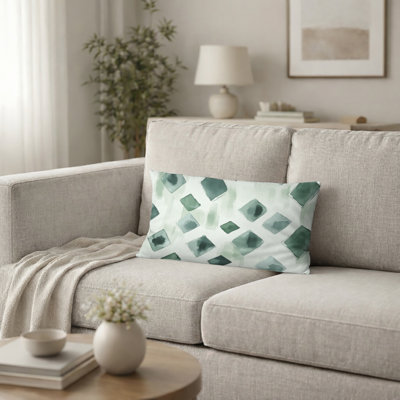 Coussin décoratif moderne Modern - Ikat Sage