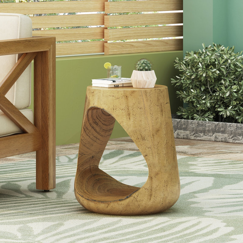 Table d'appoint MGO Hollow, Naturel