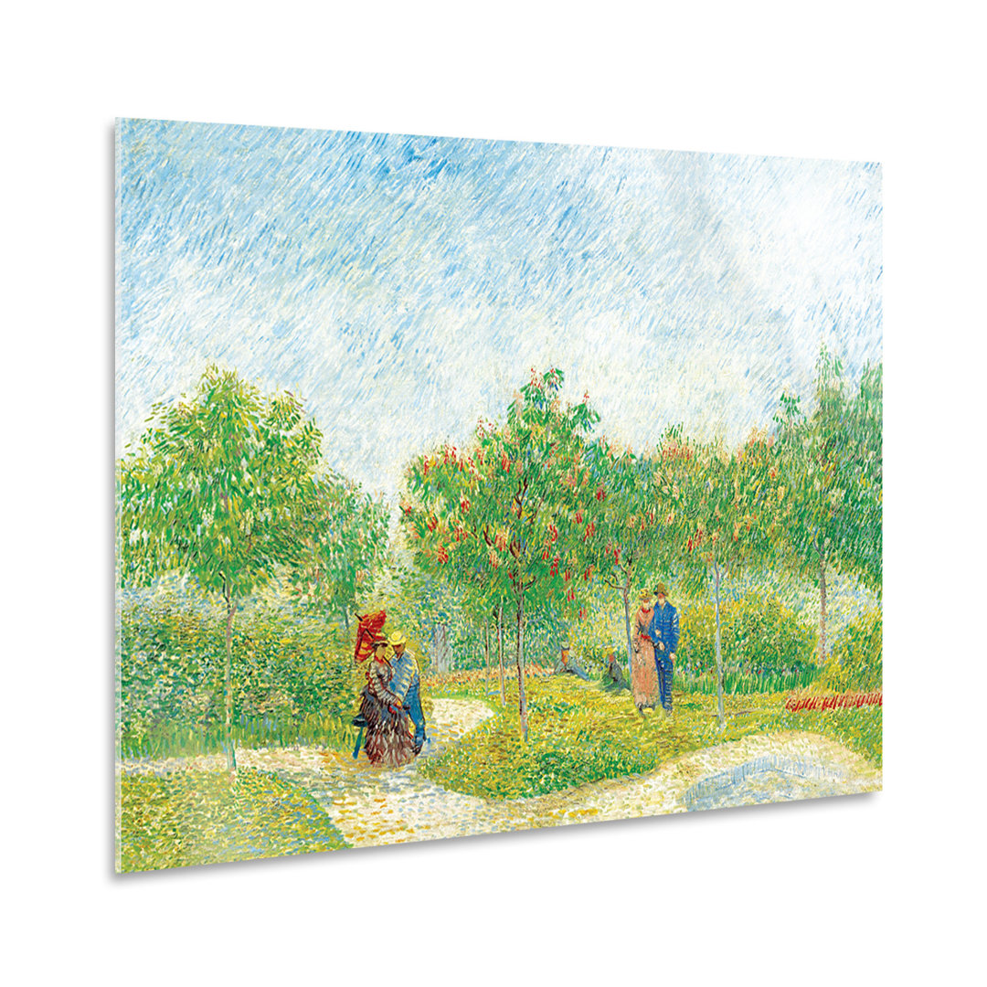 Kunstdruck Garten mit verliebten Paaren von Vincent Van Gogh