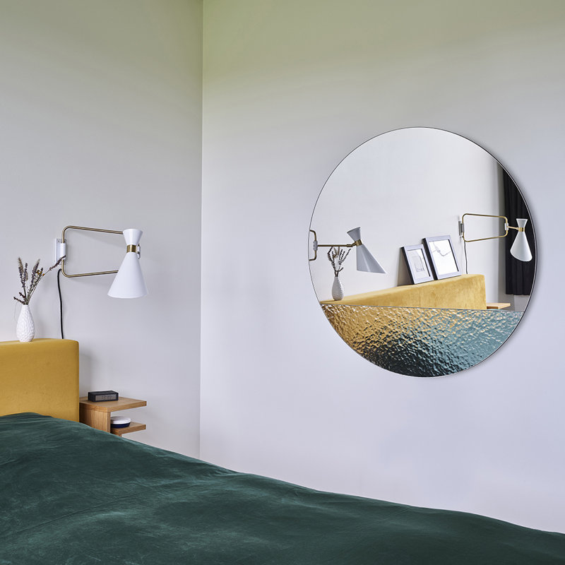 Christos Flat Wall Mirror, 96cm H x 96cm W
