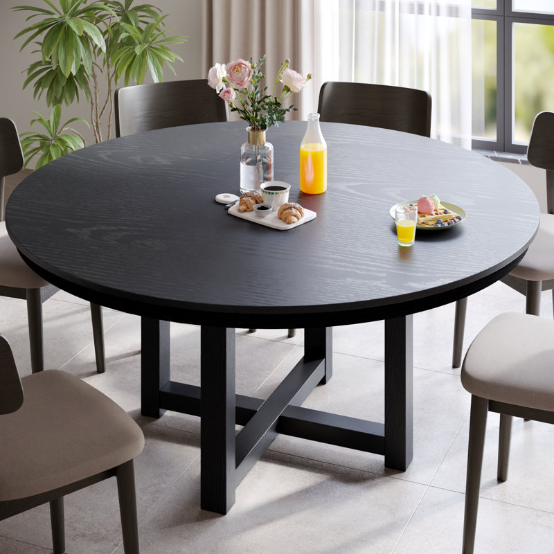 Table de salle à manger 30 "H Roud, H 30 po x L 59 po x l 59 po