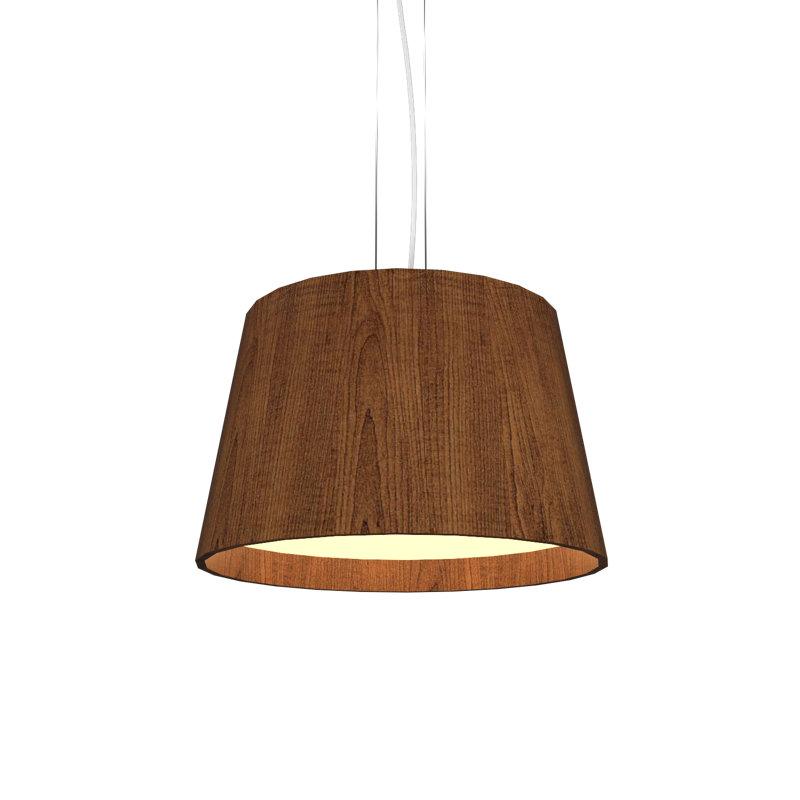 Luminaire suspendu conique Cônico, Imbuia, Imbuia
