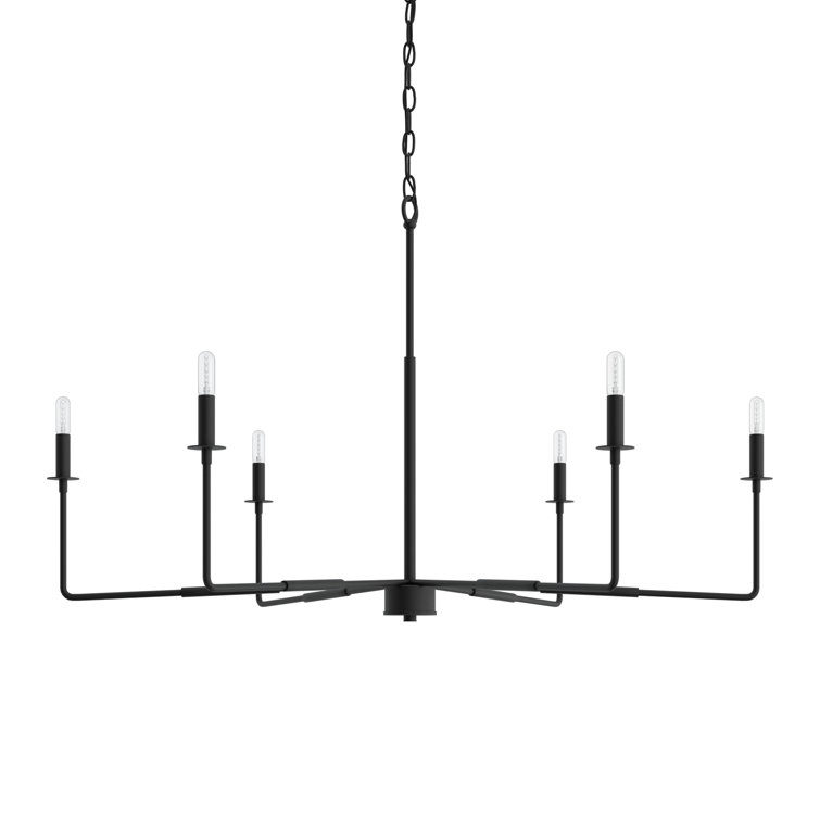 Mager 6 - Light Candle Style Classic Chandelier