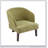 Modern Accent Chair With Round Back & Wooden Legs - Mid-Century Inspired Lounge Chair For Living Room, Bedroom, Or Office - Soft Fabric Upholstery-883208698