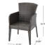 De 2 chaises de salle à manger d'extérieur et d'intérieur en PE - Fabrication en fer, eau, qualité multi brune, P 22,50 po x l 24,50 po, utilisation en H 34 po, fer à repasser, bonne caractéristique,