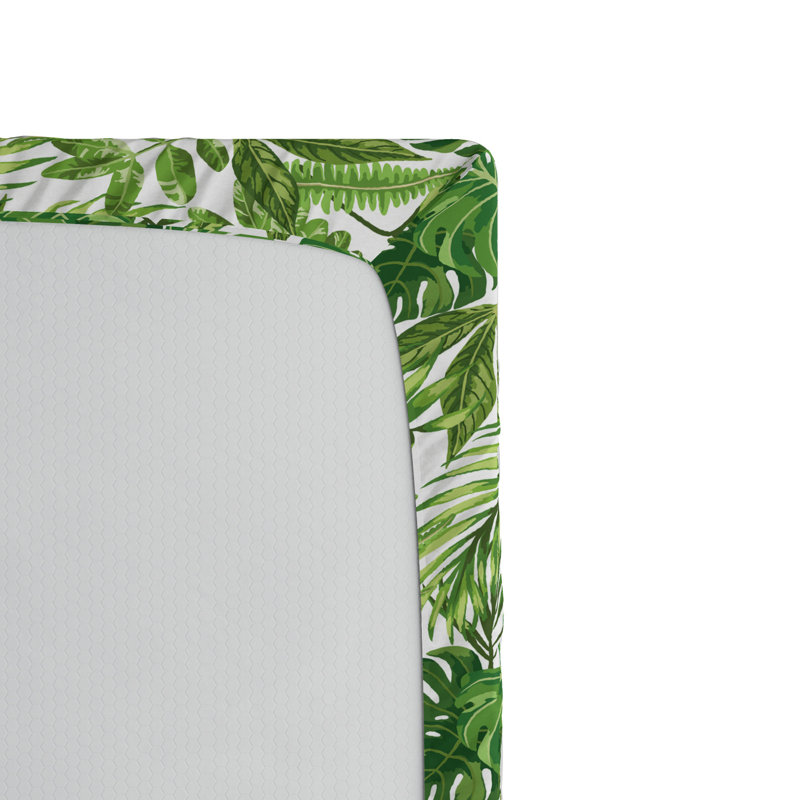 Microfiber Floral Fitted Sheet, Twin XL Fitted Sheet