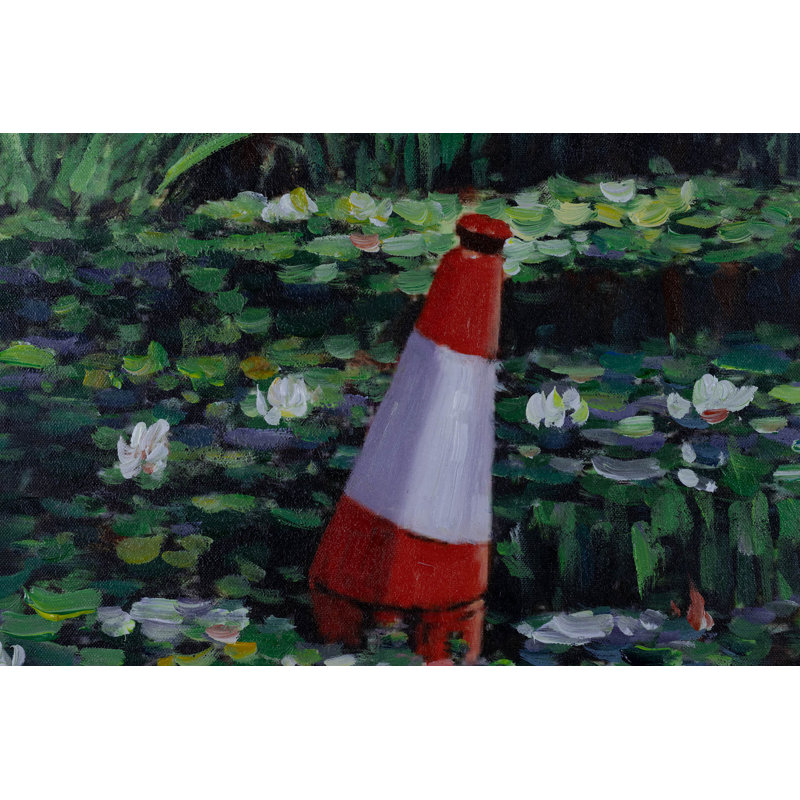 Banksys Monet - No Frame Square Painting on Canvas