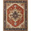 High-Quality Hand-Knotted Red And Blue Area Rug-2087346172