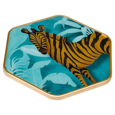Zebra Hexagon Coasters