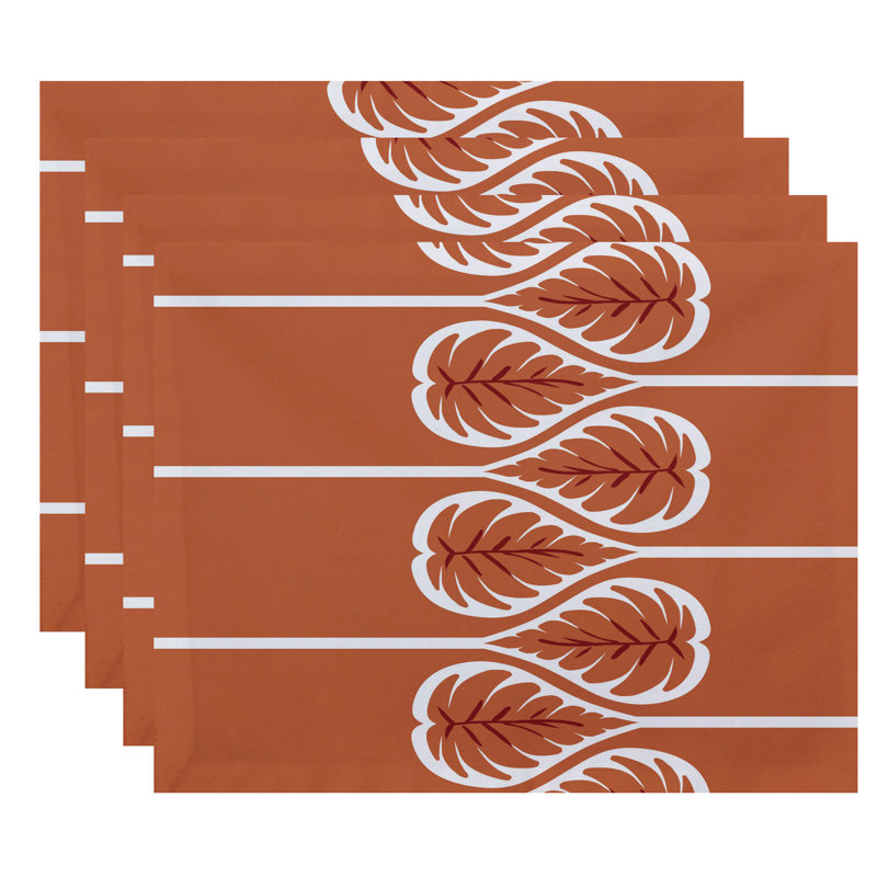 Ensemble de napperons 4 pièces Wagstaff, Corail