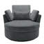 Fauteuil pivotant rembourré avec coussins Niama-1314277822