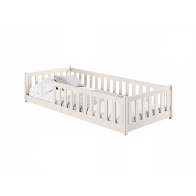 Margarid European Single (90 x 200 cm) Solid Wood Bed Frame with Mattress