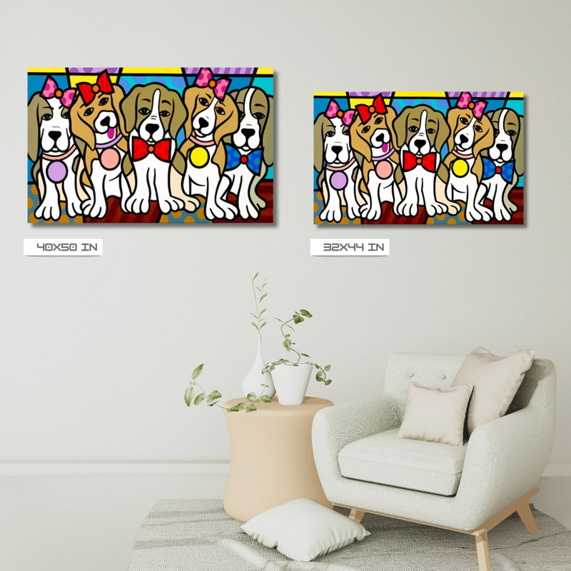 on Canvas, 44" H x 32" W