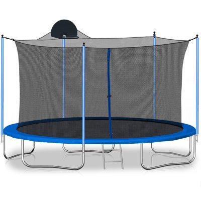 Trampoline de jardin rond 11,8 pi avec enceinte sécuritaire Topcraft