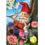 Drapeau de maison de jardin nain de printemps