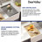 DeerValley 33"L x 20"W Farmhouse Kitchen Sink Deep Single Bowl Fireclay Workstation Sink with Cutting Board and Dish Drying Rack-98220544