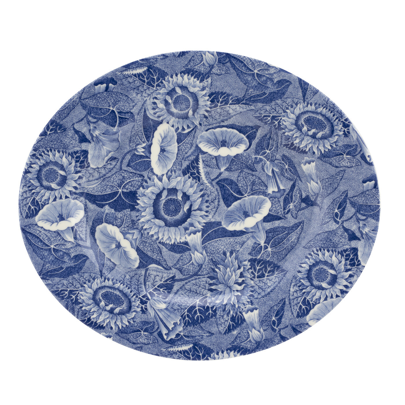 Spode Blue Room Oval Platter 14" Sunflower