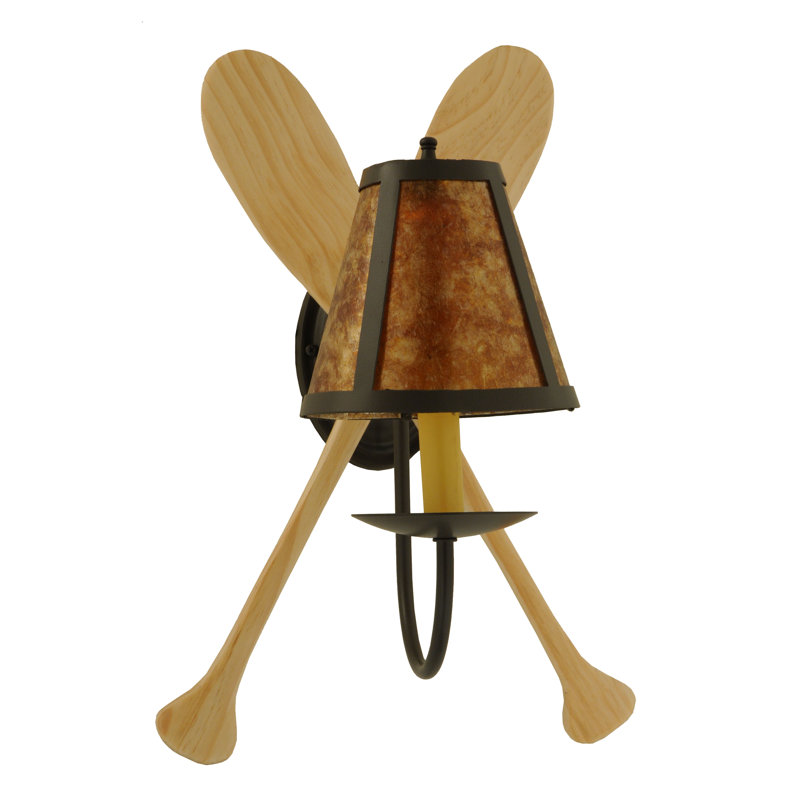 Rustic Lodge Armed Sconce