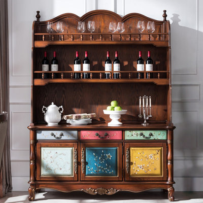 Brown Solid + Manufactured Wood Sideboard