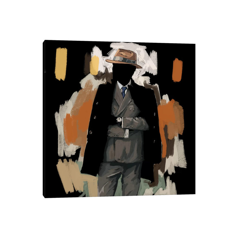 The Overcoat - Painting on Canvas, Wrapped Canvas, 45.72cm H x 45.72cm W x 3.81cm D