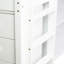 Lit mezzanine simple blanc avec rangement pour tiroir et tablette-1068170408