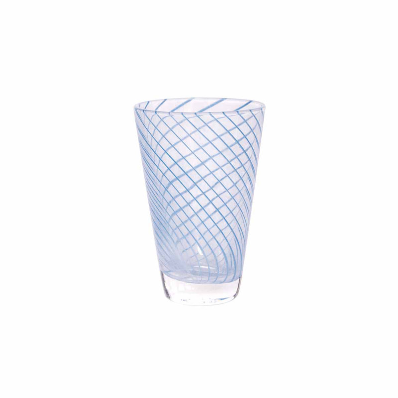 Yuka Handmade Drinking Glass, Blue
