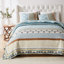 Ensemble de courtepointe 2 pièces Greenland Home Fashions Thalia Blue 68 x 88 + 20 x 26