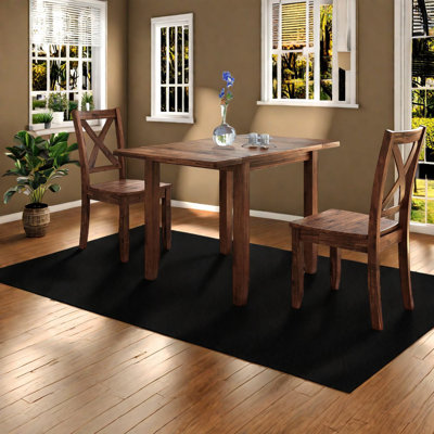Ensemble de table de salle à manger en noyer, peu encombrant, en bois massif et extensible pour petits espaces
