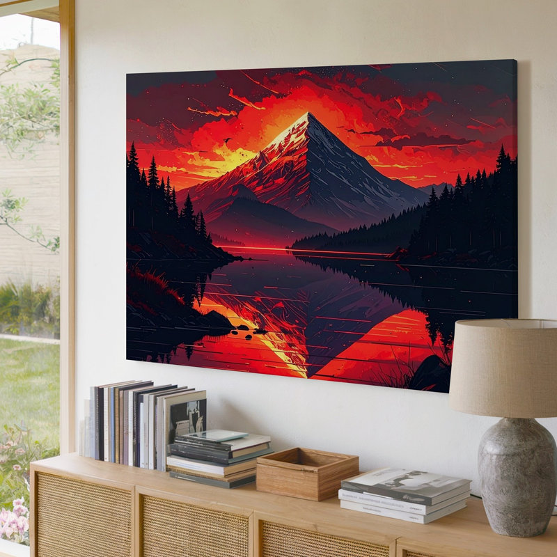 Toile de Fiery Peak, H 16 po x l 20 po