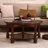 Simple retro solid wood coffee table