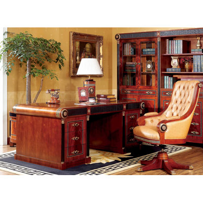 Solid Wood Executive Desk