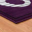 Tapis géométrique lilas / noir / blanc Gober-1948049322