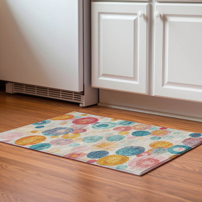 Tapis géométrique de qualité supérieure lavable à la machine Jakiyra AMF1896