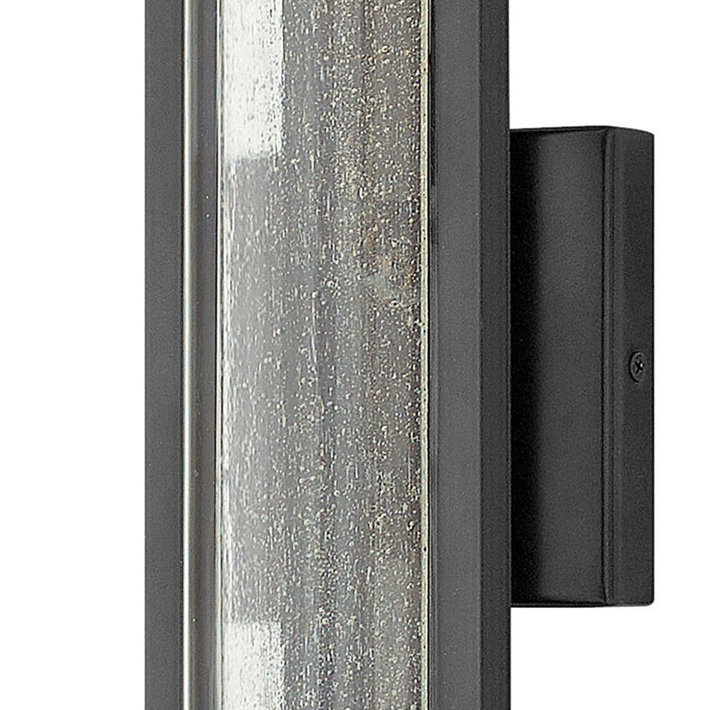 Plafonnier mural d'extérieur Mist 1, H 28,5 po x l 4,75 po x P 4 po, Noir satiné