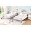 Lit double superposé au-dessus de métal dans un lit moderne et durable, qui répond aux exigences de la chambre à coucher-312886034-312886035