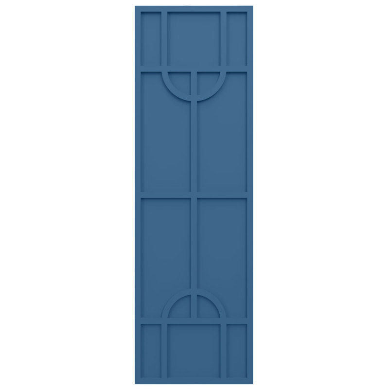 Volets de style moderne nordique EnduraCore Composite, Bleu séjour, 15"W, H 51 po
