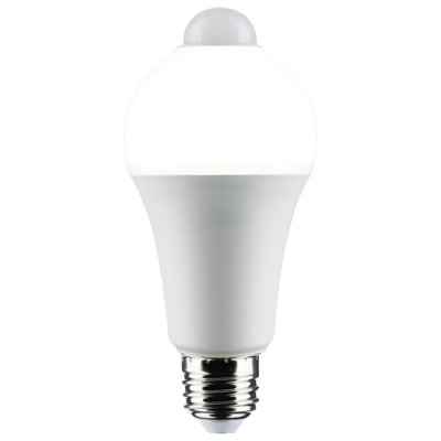 12 Watt (75 Watt Equivalent) A19 LED Motion Sensor Light Bulb E26/Medium (Standard) Base -  Satco, S11446