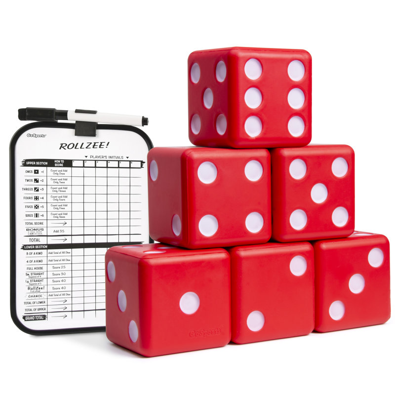 Jeu géant à dés de jeu de mousse 3,5 po