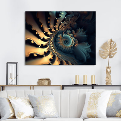 Turquoise Fractal Mystery IX " Turquoise Fractal Mystery IX "