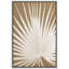 «Tropical Palm Classic Fan Palm Leaf Botanical Neutral Organic Modern», reproduction d'art encadrée sur toile-73333514-73333524