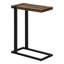 Table d'appoint, en forme de C, bout, côté, collation, salon, chambre à coucher, stratifié, métal-303910313