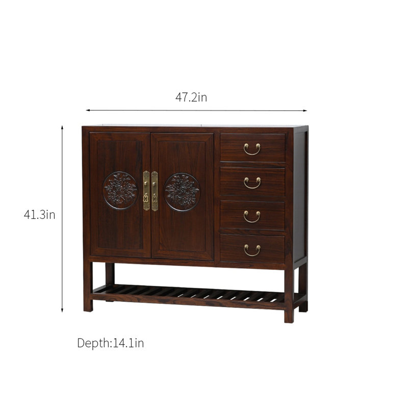 Solid Wood Accent Cabinet
