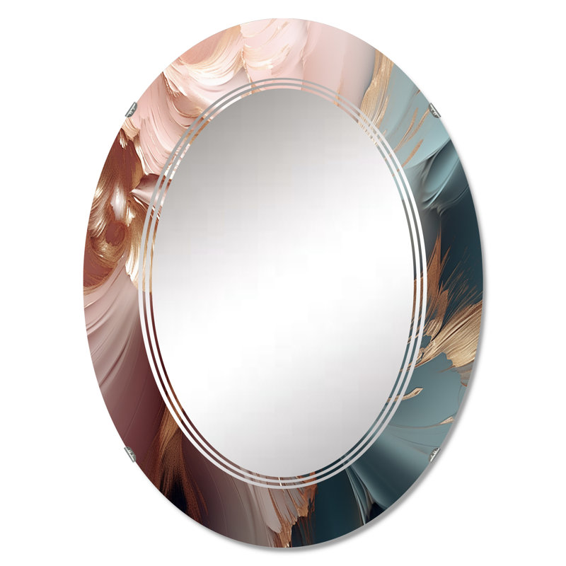 Fassi - Miroir mural moderne ovale, 36 po x 24 po