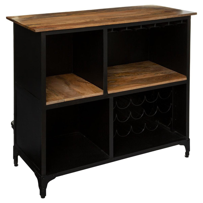"Cuba" Black Bar Cabinet