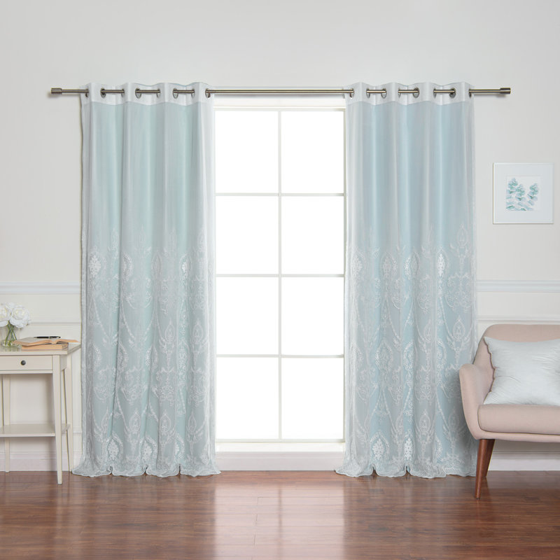 Portishead Room Darkening Curtain, 52" W x 84" L, Mint
