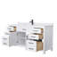 Beckett 66" Freestanding Single Bathroom Vanity with Cultured Marble Top-237132384-245638945-245638950